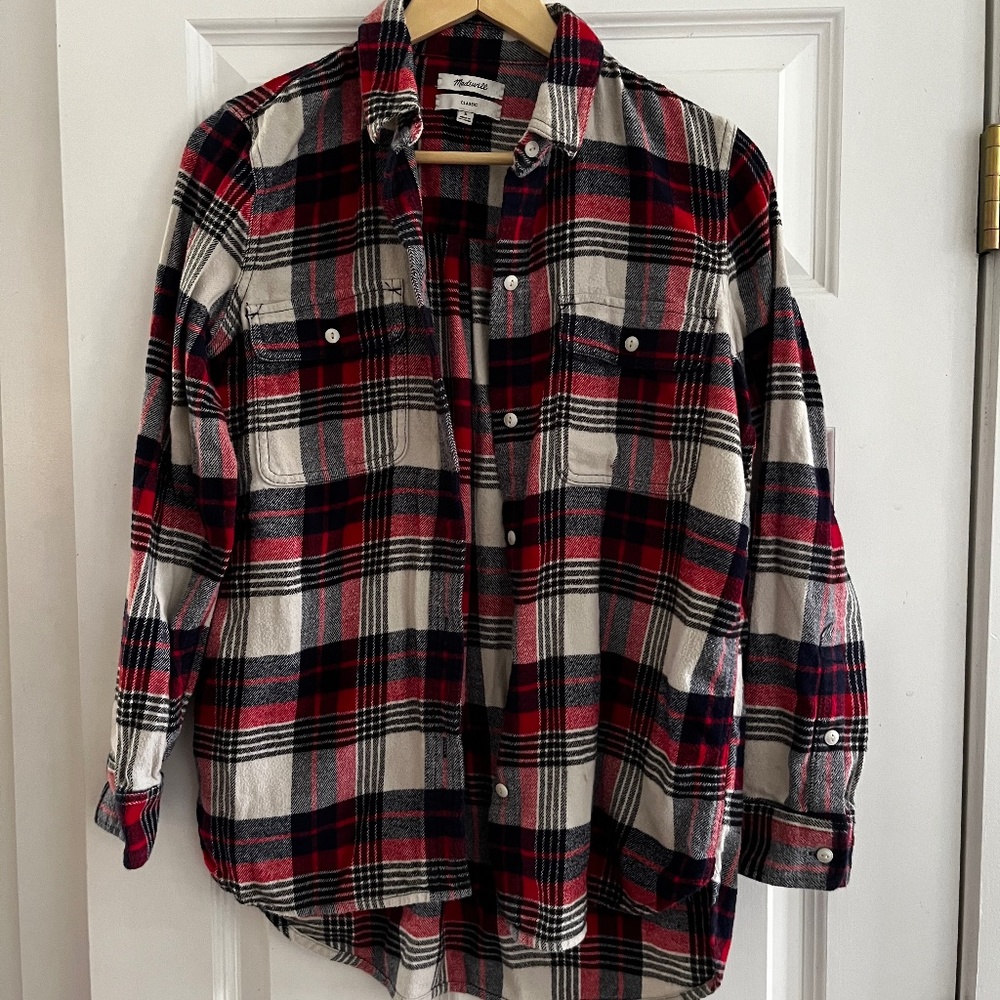 Madewell Plaid Flannel Shirt